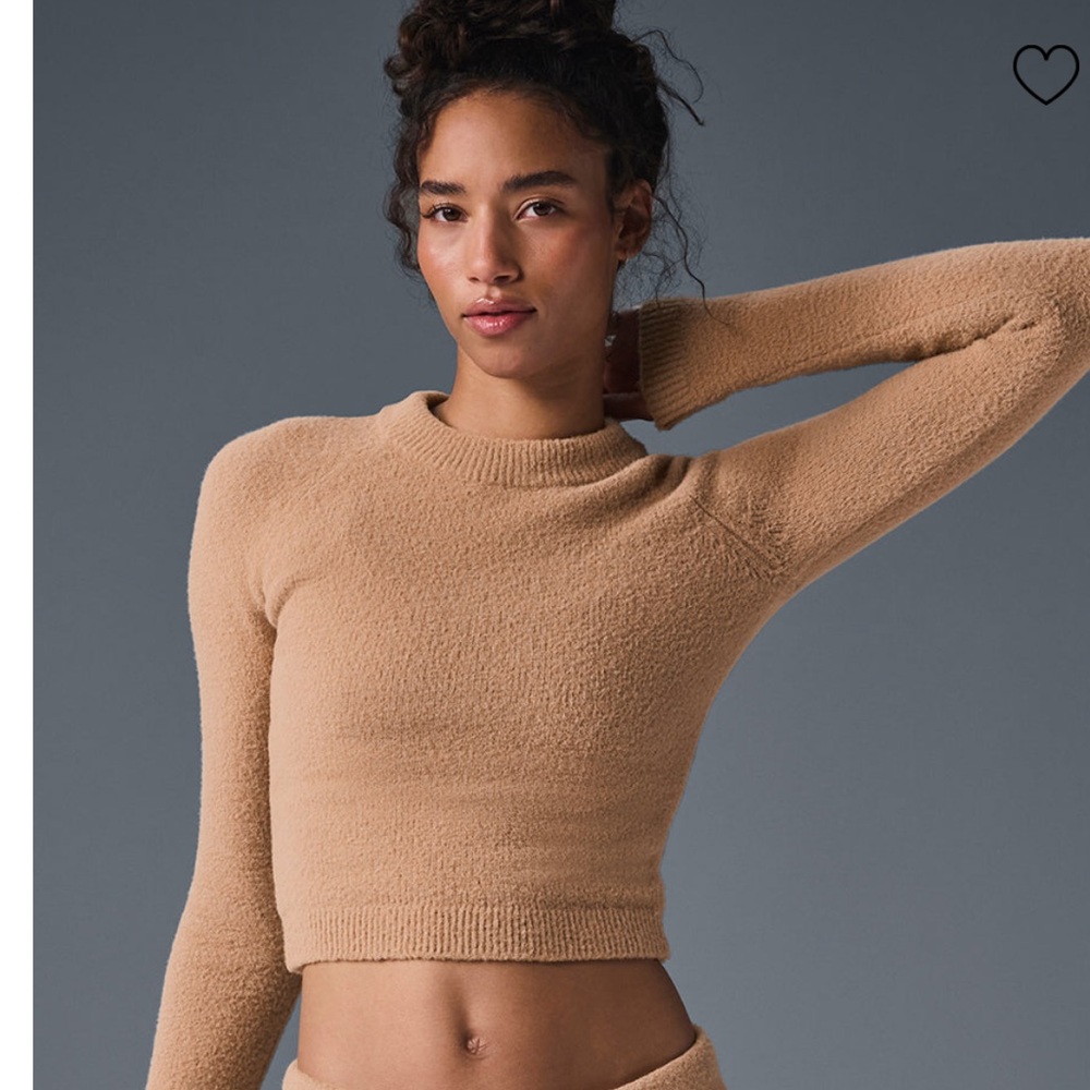 NWT Alo Yoga Toasted Almond sweater size xs!
